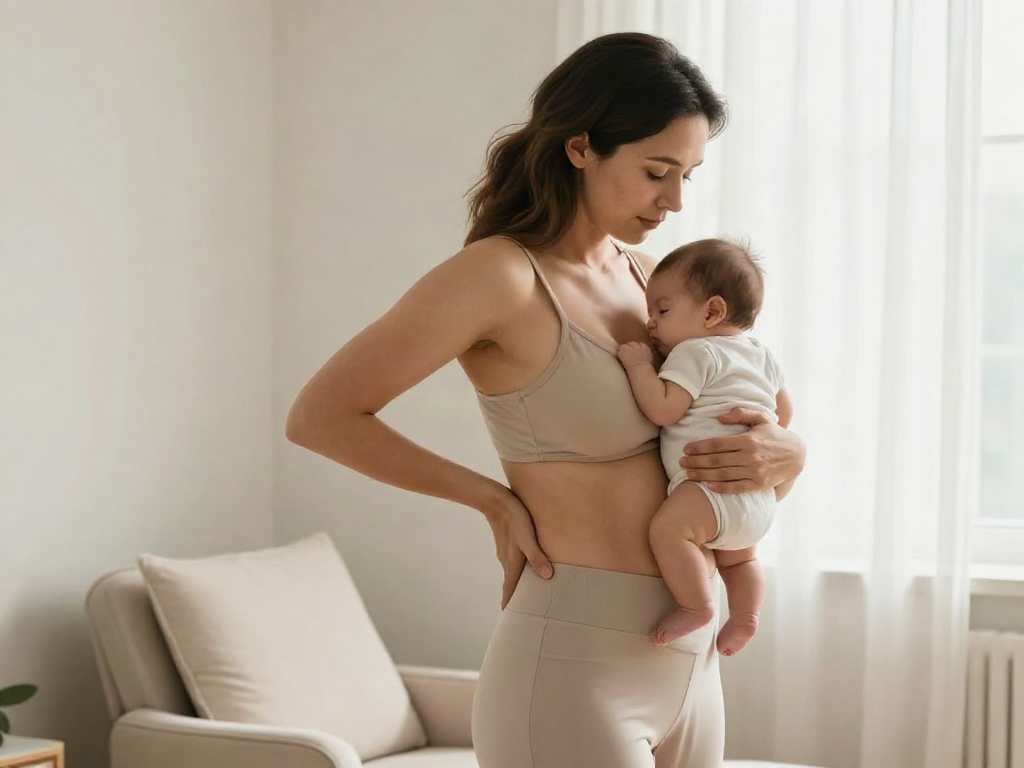 Are a Wider Pelvis, Lower-Back Soreness, and Poor Posture After Childbirth Connected